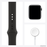Умные часы Apple Watch SE 44 мм (алюминий серый космос/полуночный)