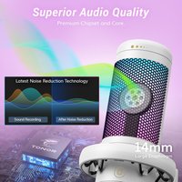 Проводной микрофон Tonor TC310+ (белый)