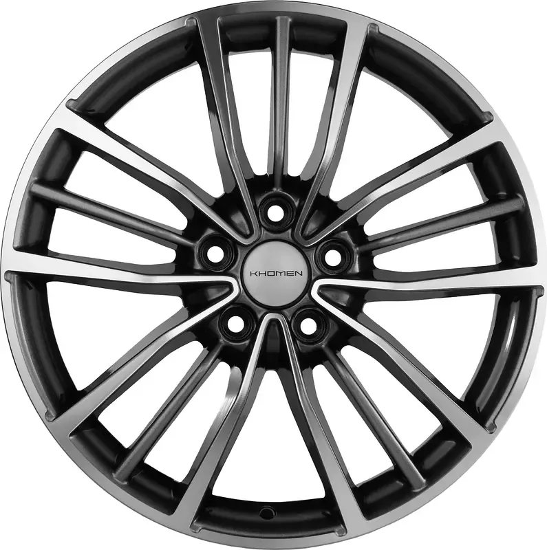 

Литые диски Khomen KHW1812 Geely Coolray 18x7" 5x114.3мм DIA 54.1мм ET 53мм Gray FP