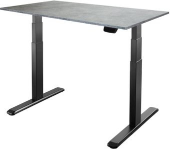 Стол с регулировкой высоты ErgoSmart Ergo Desk Prime 1380x800x18 мм (бетон чикаго/черный)