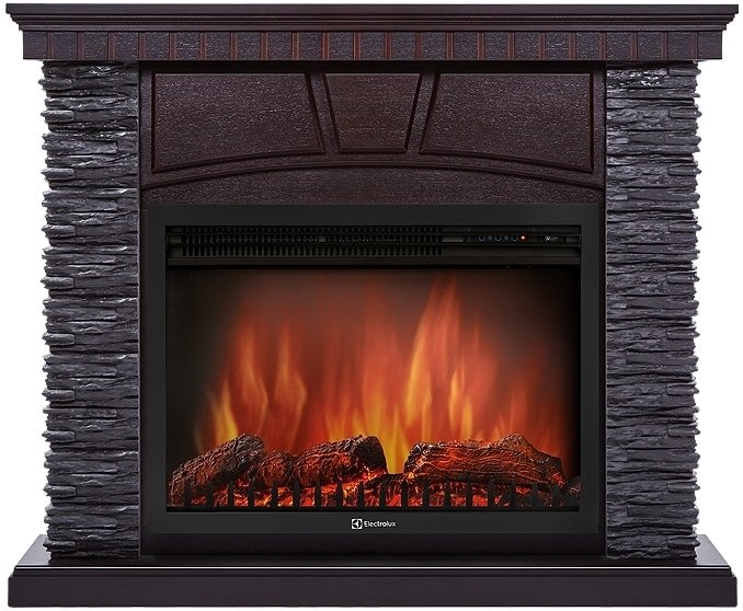 

Портал Firelight Porto 30 (камень черный/шпон венге)