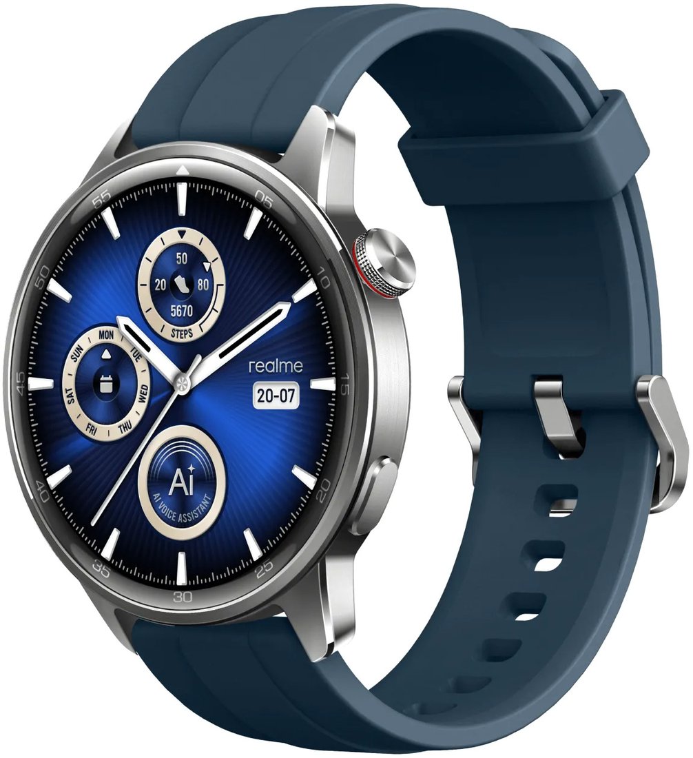 

Умные часы Realme Watch S2 (океаническое серебро)