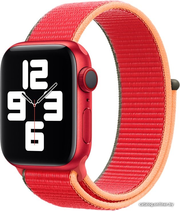 Ремешок Apple из плетеного нейлона 40 мм (красный) MJFW3