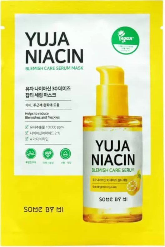 

Some By Mi Маска для лица тканевая Yuja Niacin Blemish Care Serum Mask 25 г