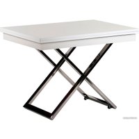 Стол-трансформер Levmar Cross G15/S79 (белый глянец/нержавеющая сталь)