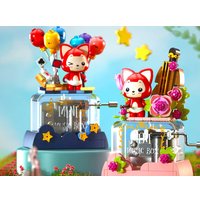 Конструктор Jaki Музыкальная шкатулка с лисенком JK6506