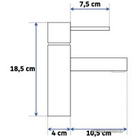 Смеситель Rea Tess REA-B8801 (хром)
