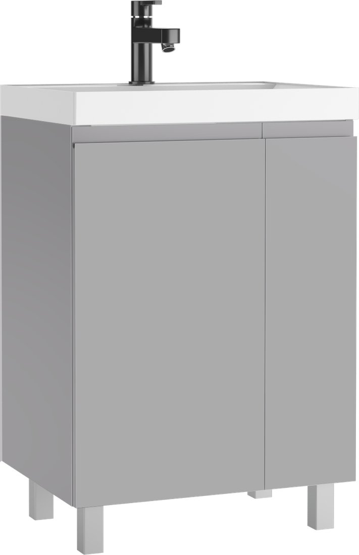 

Домино Тумба под умывальник Unit 60 Graffo без ящика (светло-серый матовый)