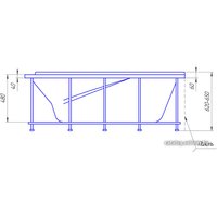Ванна 1Марка Love 185x135R