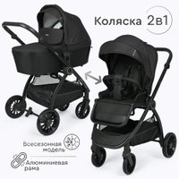 Универсальная коляска Tomix Walker BD101B (2 в 1, black)