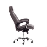 Офисное кресло TetChair Boss Lux (флок, серый/серый перфорированный)