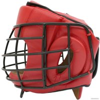 Cпортивный шлем BoyBo Flexy с металлической решеткой (L, красный)