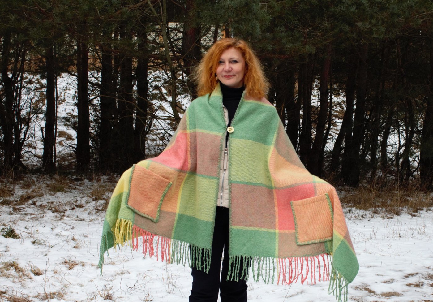 

Палантин Klippan-Saule Глазурь с карманами 85х210 (р-р 48-56)