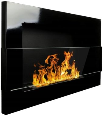 Биокамин BiokominkiGMT 650x400 (черный, со стеклом)