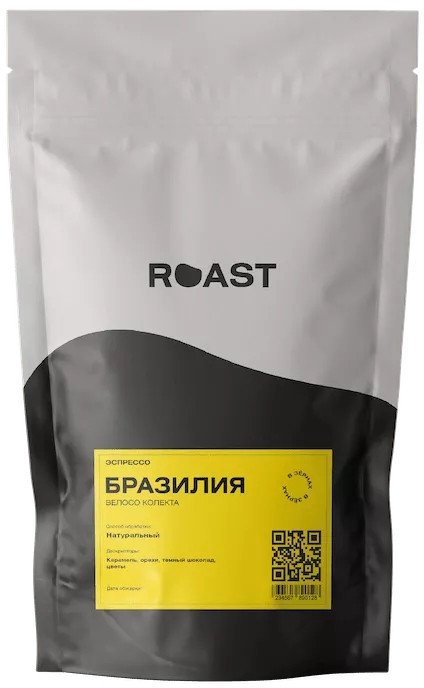 

Кофе Roast Бразилия Велосо Колекта, зерновой, 1000 г