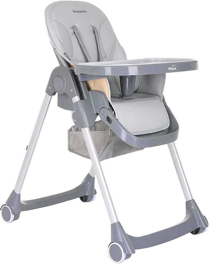 

Высокий стульчик Pituso Compatto (light grey)