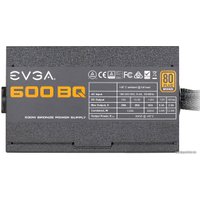 Блок питания EVGA 600 BQ 110-BQ-0600-K2