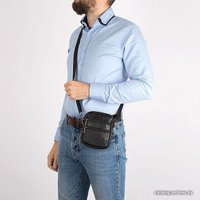 Мужская сумка Poshete 252-9950-BLK (черный)