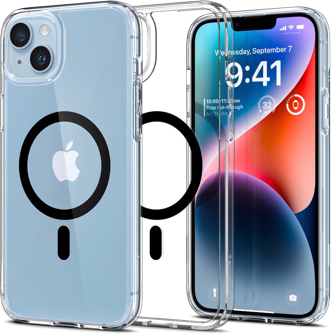 

Чехол для телефона Spigen Ultra Hybrid Mag Magsafe iPhone 14 Plus ACS04903 (черный)