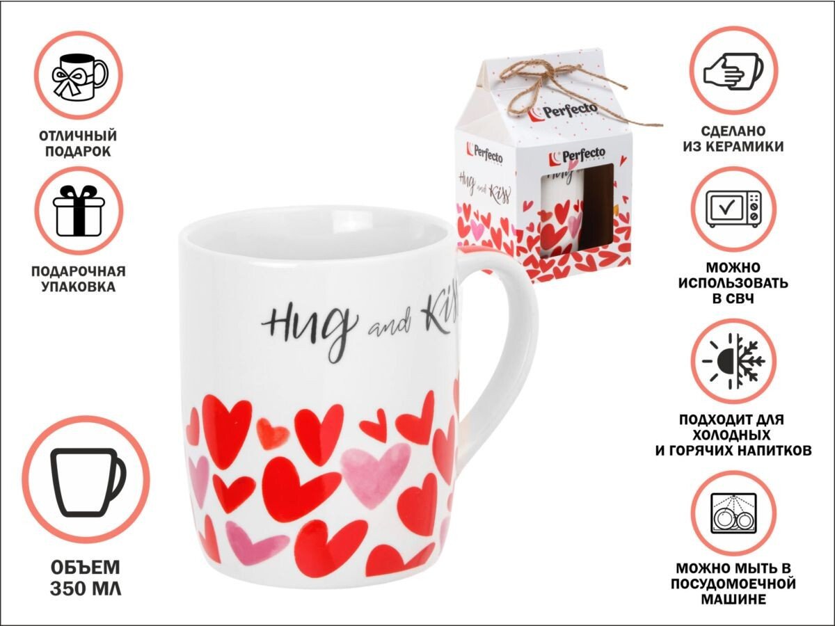 Кружка Perfecto Linea Love Hearts-2 30-063602