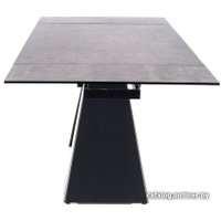 Кухонный стол Signal Salvadore Ceramic 160/240x90 (серый мрамор/черный матовый)