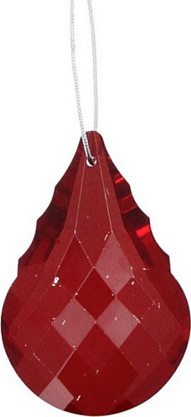 

Елочная игрушка Gisela Graham Paradise Garden Красный куло 15362