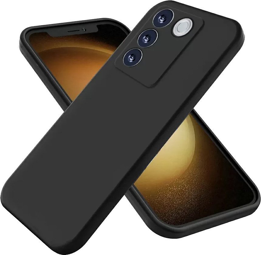 

Чехол для телефона KST Silicone Cover для Vivo S16e (черный с закрытым низом)