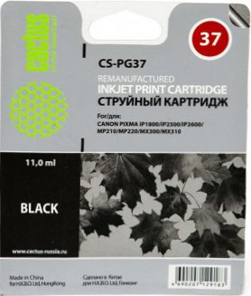 

Картридж CACTUS CS-PG37 (аналог Canon PG-37 Black)