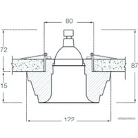 Точечный светильник Donolux Decoro DL207G