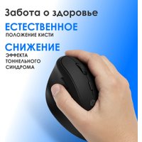 Вертикальная мышь Оклик 688MW Ergo (черный)