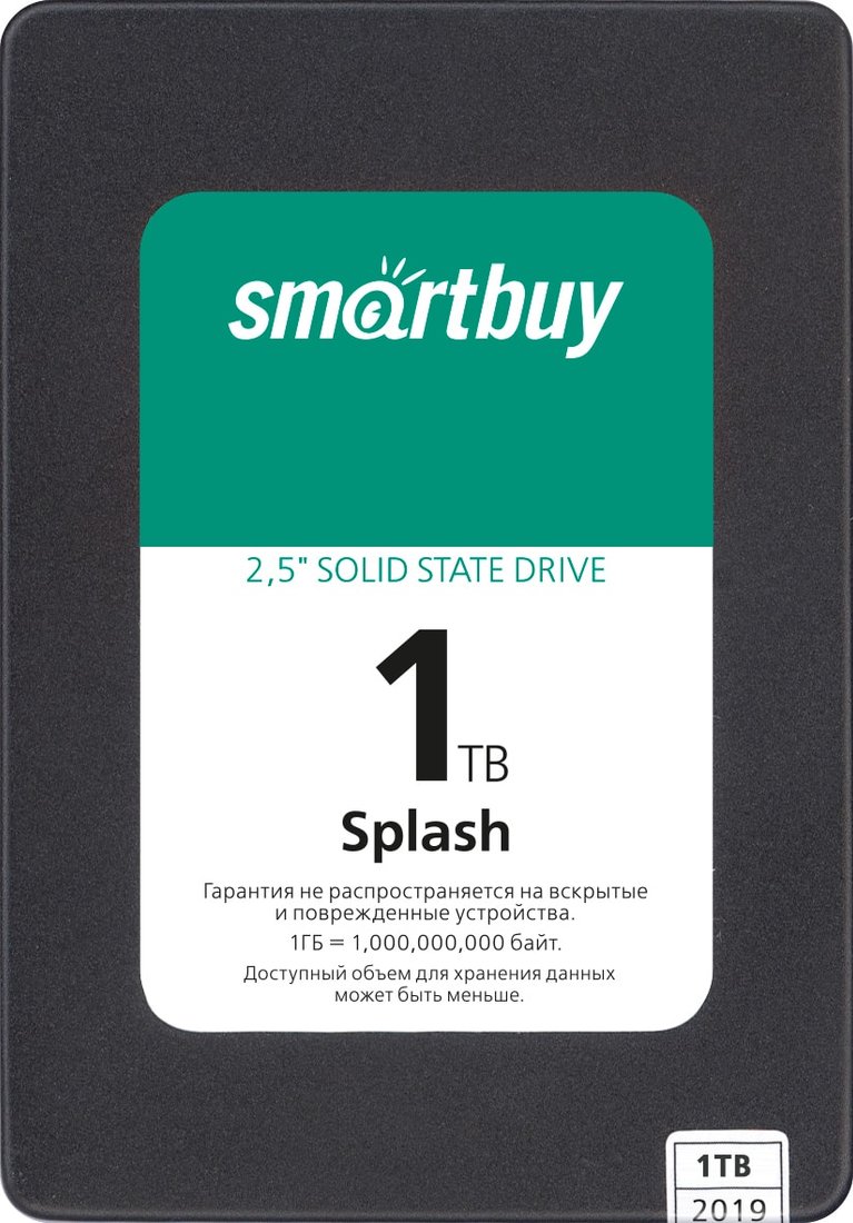 

SSD SmartBuy Splash 2019 1TB SBSSD-001TT-MX902-25S3