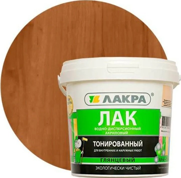 

Лак Лакра ВД тонированный 900 г (орегон)