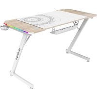 Геймерский стол Zone51 Trine 120 RGB Wood/White