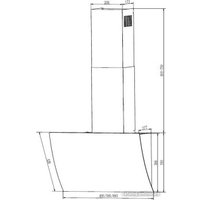 Кухонная вытяжка Elikor Wave 50 BK в Гродно