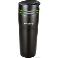Термокружка Klausberg KB-7149 0.38л (черный/зеленый)