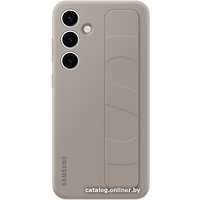 Чехол для телефона Samsung Standing Grip Case S24+ (серо-коричневый)