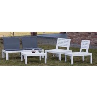 Набор садовой мебели Ipae Progarden MOL05CCB (белый)