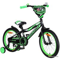Детский велосипед Favorit Biker 18 2020 (черный/зеленый)