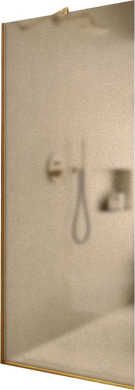 

Душевая стенка MaybahGlass 109x195 MGD-679-3у (бронзовое матовое стекло/золотой)