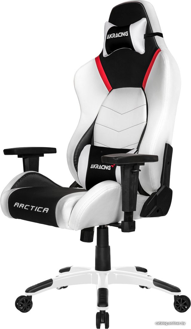 Игровое (геймерское) кресло AKRacing Arctica (белый/черный)
