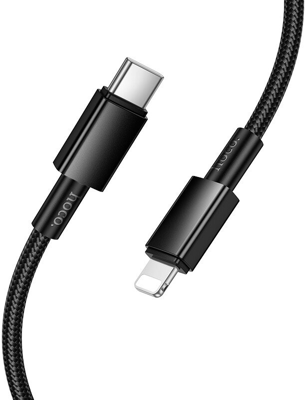 

Кабель Hoco X119 USB Type-C - Lightning (1 м, черный)