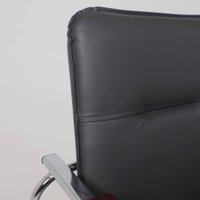 Офисный стул AksHome Samba Aks-1 (Pegasso темно-серый/подлокотники дерево темное)