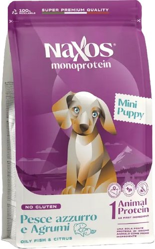 Сухой корм для собак Adragna Naxos Mini Puppy Рыба с Цитрусом 500 г