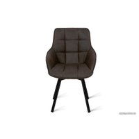 Стул с подлокотниками Aero B815-m COW Shoko BK (экокожа, шоколад)