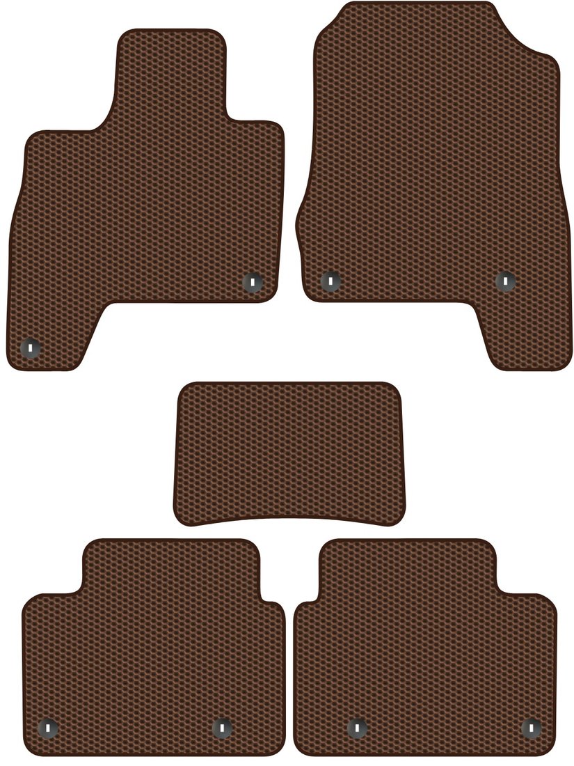 

Комплект ковриков для авто Alicosta Honda Clarity II (седан, гибрид / ZC5,ZC4) 2015 - Н.В. (коричневый, сота)