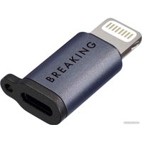 Адаптер Breaking 24568 Y02 Lightning - USB Type-C (фиолетовый)