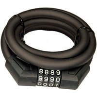 Тросовый велосипедный замок AXXY Ccable12 кодовый (матовый черный)