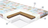 Матрас Баю-Бай Комби-Люкс лайт М02 60x120x7