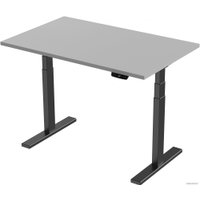 Стол с регулировкой высоты Smartstol 160x80x3.6 (черный/серый камень)