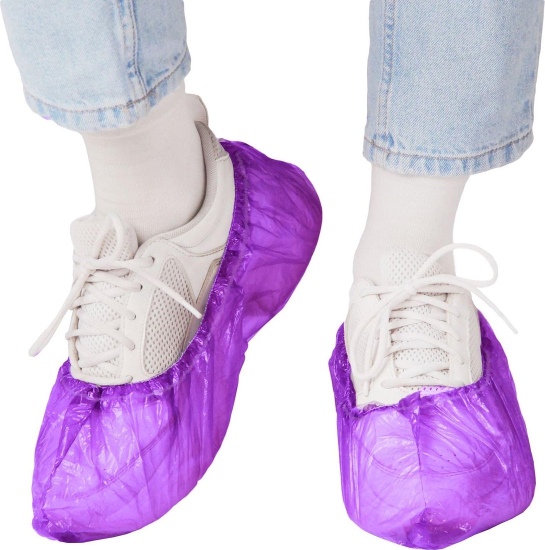 

Бахилы EleGreen Экстра Плюс с двойной резинкой (100 шт, фиолетовый)